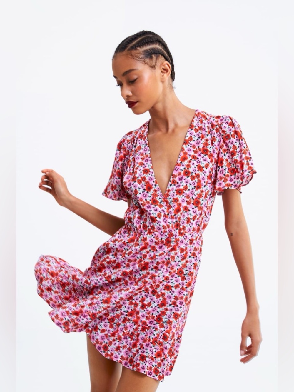 Zara Floral Pattern Dress